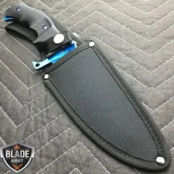 CSGO Huntsman Fixed Blade - Blue -BLADE ADDICT Sales bladeaddictknives fixed blade csgo huntsman fixed blade blue 323765501979