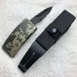 Belt Buckle Fixed Blade Knife - Adjustable Canvas Belt, TPU Buckle -BLADE ADDICT Sales bladeaddictknives fixed blade green camo belt buckle fixed blade knife adjustable canvas belt tpu buckle 3901366599768