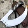 Hand Forged Railroad Spike Carbon Hunting Gut Hook Claw Blade Knife -BLADE ADDICT Sales bladeaddictknives fixed blade hand forged railroad spike carbon hunting gut hook claw blade knife 6672139518040