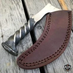 Hand Forged Railroad Spike Carbon Hunting Gut Hook Claw Blade Knife -BLADE ADDICT Sales bladeaddictknives fixed blade hand forged railroad spike carbon hunting gut hook claw blade knife 6672139911256