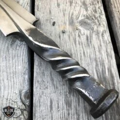 Hand Forged Railroad Spike Carbon Steel Hunting Spear Point Knife Fixed Blade 8 Hand Forged Railroad Spike Carbon Steel Hunting Spear Point Knife Fixed Blade -BLADE ADDICT Sales bladeaddictknives fixed blade hand forged railroad spike carbon steel hunting spear point knife fixed blade 6672126115928