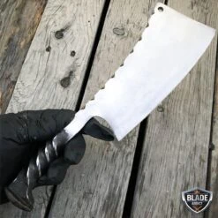 Hand Forged Railroad Spike Hunting Knife Fixed Blade Carbon Steel Cleaver + Case 7 Hand Forged Railroad Spike Hunting Knife Fixed Blade Carbon Steel Cleaver + Case -BLADE ADDICT Sales bladeaddictknives fixed blade hand forged railroad spike hunting knife fixed blade carbon steel cleaver case 6672135454808