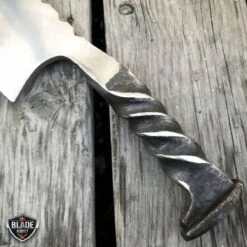 Hand Forged Railroad Spike Hunting Knife Fixed Blade Carbon Steel Cleaver + Case 8 Hand Forged Railroad Spike Hunting Knife Fixed Blade Carbon Steel Cleaver + Case -BLADE ADDICT Sales bladeaddictknives fixed blade hand forged railroad spike hunting knife fixed blade carbon steel cleaver case 6672135520344