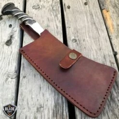Hand Forged Railroad Spike Hunting Knife Fixed Blade Carbon Steel Cleaver + Case 9 Hand Forged Railroad Spike Hunting Knife Fixed Blade Carbon Steel Cleaver + Case -BLADE ADDICT Sales bladeaddictknives fixed blade hand forged railroad spike hunting knife fixed blade carbon steel cleaver case 6672135618648