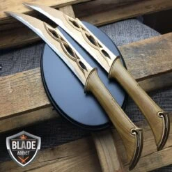 HOBBIT LORD OF THE RINGS FIGHTING KNIVES OF TAURIEL REPLICA DAGGERS -BLADE ADDICT Sales bladeaddictknives fixed blade hobbit lord of the rings fighting knives of tauriel replica daggers 3905066893400