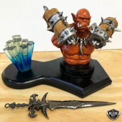World Of Warcraft Desk Toy Mini Figure W/ Sword Orc Lich King 19 World Of Warcraft Desk Toy Mini Figure W/ Sword Orc Lich King -BLADE ADDICT Sales bladeaddictknives fixed blade red demon world of warcraft desk toy mini figure w sword orc lich king 12786871205976