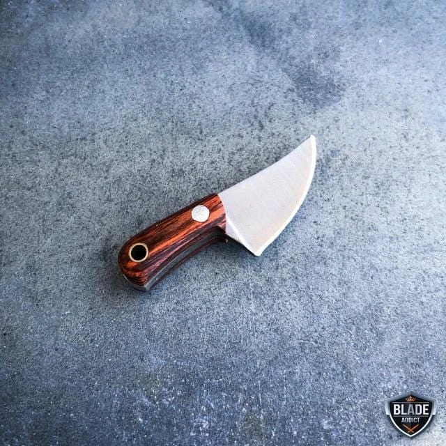 Tiny Miniature REAL Cleaver Fixed Blade Knife W/ Sheath 10 Tiny Miniature REAL Cleaver Fixed Blade Knife W/ Sheath - Image 8