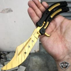 CSGO Butterfly Balisong Trainer Tactical Knife + Case Tool (PHASE 2) 22 CSGO Butterfly Balisong Trainer Tactical Knife + Case Tool (PHASE 2) -BLADE ADDICT Sales bladeaddictknives gold tigertooth csgo butterfly balisong trainer tactical knife case tool phase 2 3849559212120