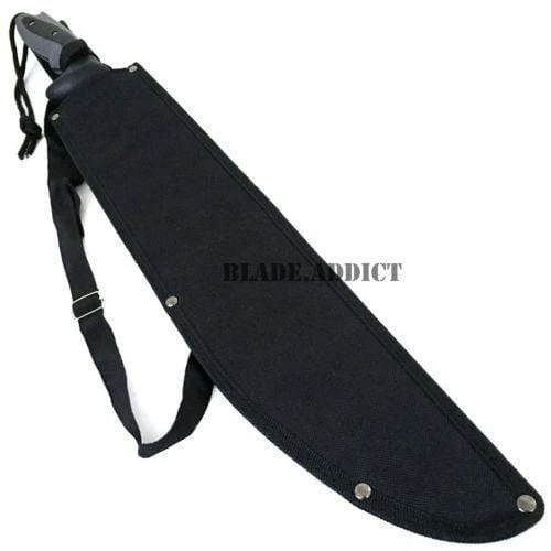 25" Black Full Tang Tactical Machete Hunting Sword 6 25" Black Full Tang Tactical Machete Hunting Sword - Image 4