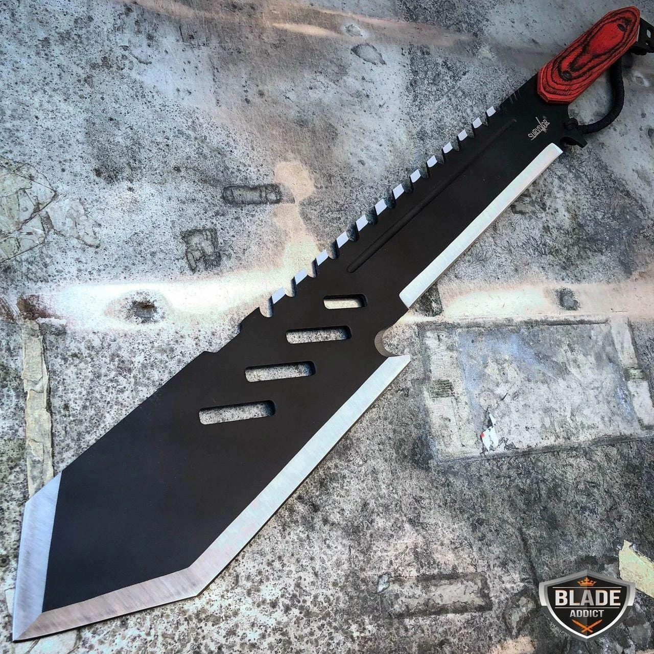 26" Heavy Duty Tactical Jungle Machete Fixed Blade Survival Sword Hunting Knife 3 26" Heavy Duty Tactical Jungle Machete Fixed Blade Survival Sword Hunting Knife