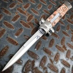 Classic Gentleman Italian Stiletto OTF Snake Skin 14 Classic Gentleman Italian Stiletto OTF Snake Skin -BLADE ADDICT Sales bladeaddictknives new arrivals 11 brown classic gentleman italian stiletto otf snake skin 15249623941208