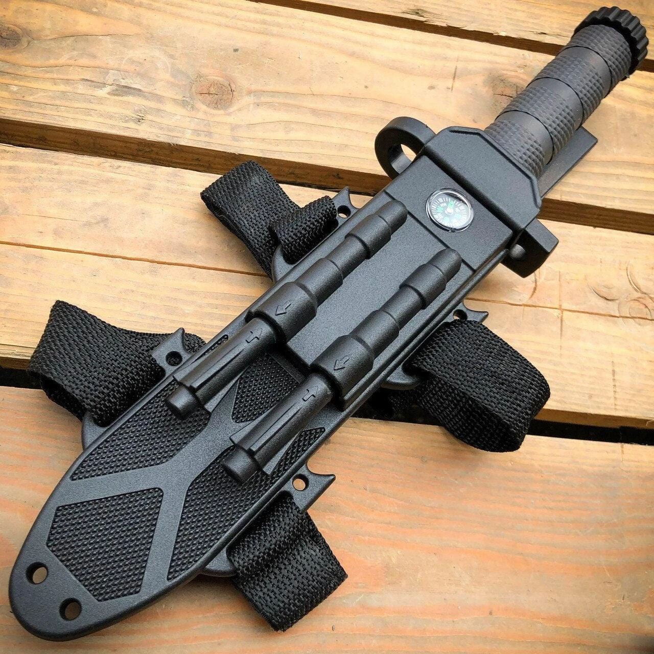 12.5" MILITARY TACTICAL FIXED BLADE Army SURVIVAL Knife W Fire Starter 14 12.5" MILITARY TACTICAL FIXED BLADE Army SURVIVAL Knife W Fire Starter - Image 12