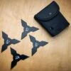 4 PC Set Black Ninja Throwing Stars For Sale Anime Shuriken Knife -BLADE ADDICT Sales bladeaddictknives new arrivals 4 pc set black ninja throwing stars for sale anime shuriken knife 15249664770136