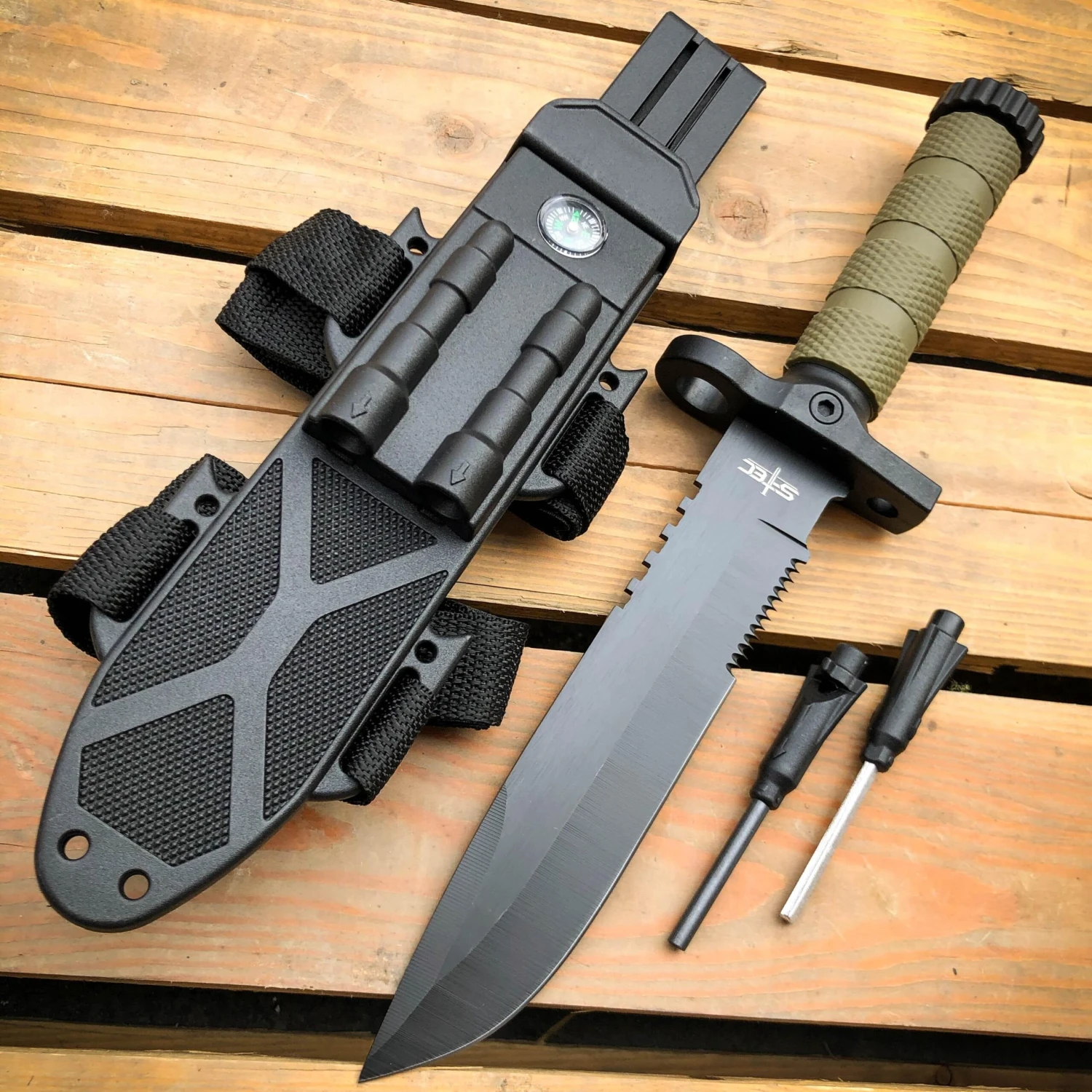 12.5" MILITARY TACTICAL FIXED BLADE Army SURVIVAL Knife W Fire Starter 18 12.5" MILITARY TACTICAL FIXED BLADE Army SURVIVAL Knife W Fire Starter - Image 16