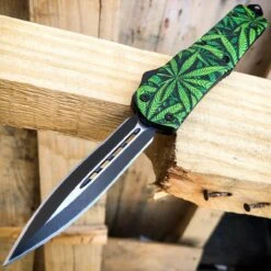 Cannabis Marijuana Leaf OTF -BLADE ADDICT Sales bladeaddictknives new arrivals cannabis marijuana leaf otf 15249674207320
