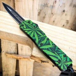 Cannabis Marijuana Leaf OTF -BLADE ADDICT Sales bladeaddictknives new arrivals cannabis marijuana leaf otf 15249674305624