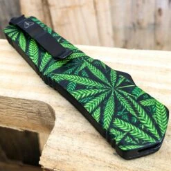 Cannabis Marijuana Leaf OTF -BLADE ADDICT Sales bladeaddictknives new arrivals cannabis marijuana leaf otf 15249674403928