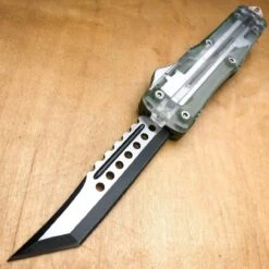 Delta Tanto OTF Auto Knife Clear TOP Transparent -BLADE ADDICT Sales bladeaddictknives new arrivals delta tanto otf auto knife clear top transparent 15249528553560