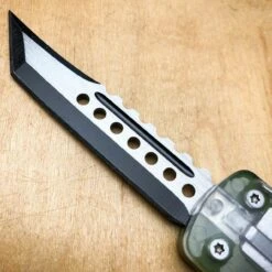 Delta Tanto OTF Auto Knife Clear TOP Transparent -BLADE ADDICT Sales bladeaddictknives new arrivals delta tanto otf auto knife clear top transparent 15249528848472