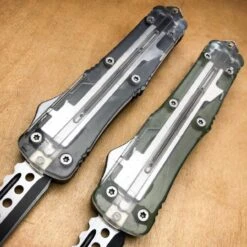 Delta Tanto OTF Auto Knife Clear TOP Transparent -BLADE ADDICT Sales bladeaddictknives new arrivals delta tanto otf auto knife clear top transparent 15249529012312