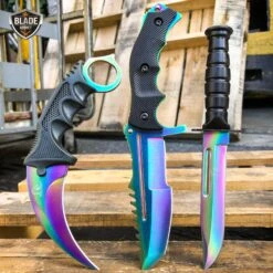 3PC COMBO CSGO Tactical Fixed Blade Knife Set - Karambit, Huntsman, Combat Knife 16 3PC COMBO CSGO Tactical Fixed Blade Knife Set - Karambit, Huntsman, Combat Knife -BLADE ADDICT Sales bladeaddictknives pocket knives 3pc combo csgo tactical fixed blade knife set karambit huntsman combat knife 2564764500056