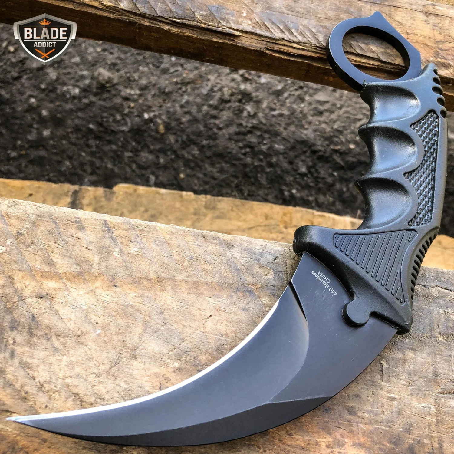 3PC COMBO CSGO Tactical Fixed Blade Knife Set - Karambit, Huntsman, Combat Knife 9 3PC COMBO CSGO Tactical Fixed Blade Knife Set - Karambit, Huntsman, Combat Knife - Image 7