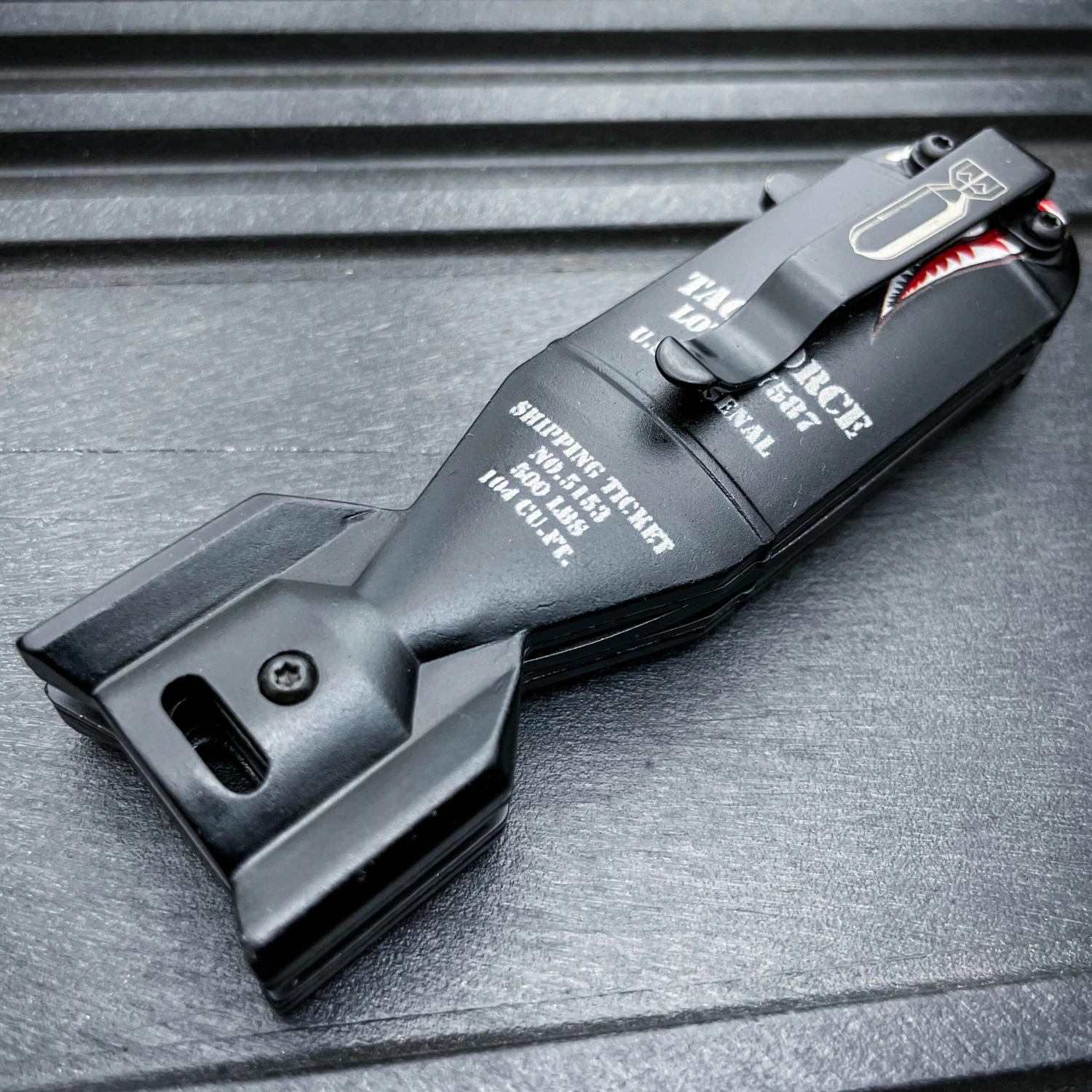 6.25" TAC-FORCE Military Shark Bomb Tactical Spring Assisted Open Folding Pocket Knife 7 6.25" TAC-FORCE Military Shark Bomb Tactical Spring Assisted Open Folding Pocket Knife - Image 5