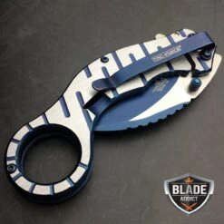 6.5" Tactical Spring Assisted Open Karambit Pocket Knife CLAW BLUE -BLADE ADDICT Sales bladeaddictknives pocket knives 6 5 tactical spring assisted open karambit pocket knife claw blue 322696085531