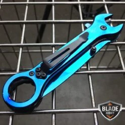 7.5" MULTI-TOOL WRENCH TACTICAL POCKET KNIFE BLUE -BLADE ADDICT Sales bladeaddictknives pocket knives 7 5 multi tool wrench tactical pocket knife blue 324466999323
