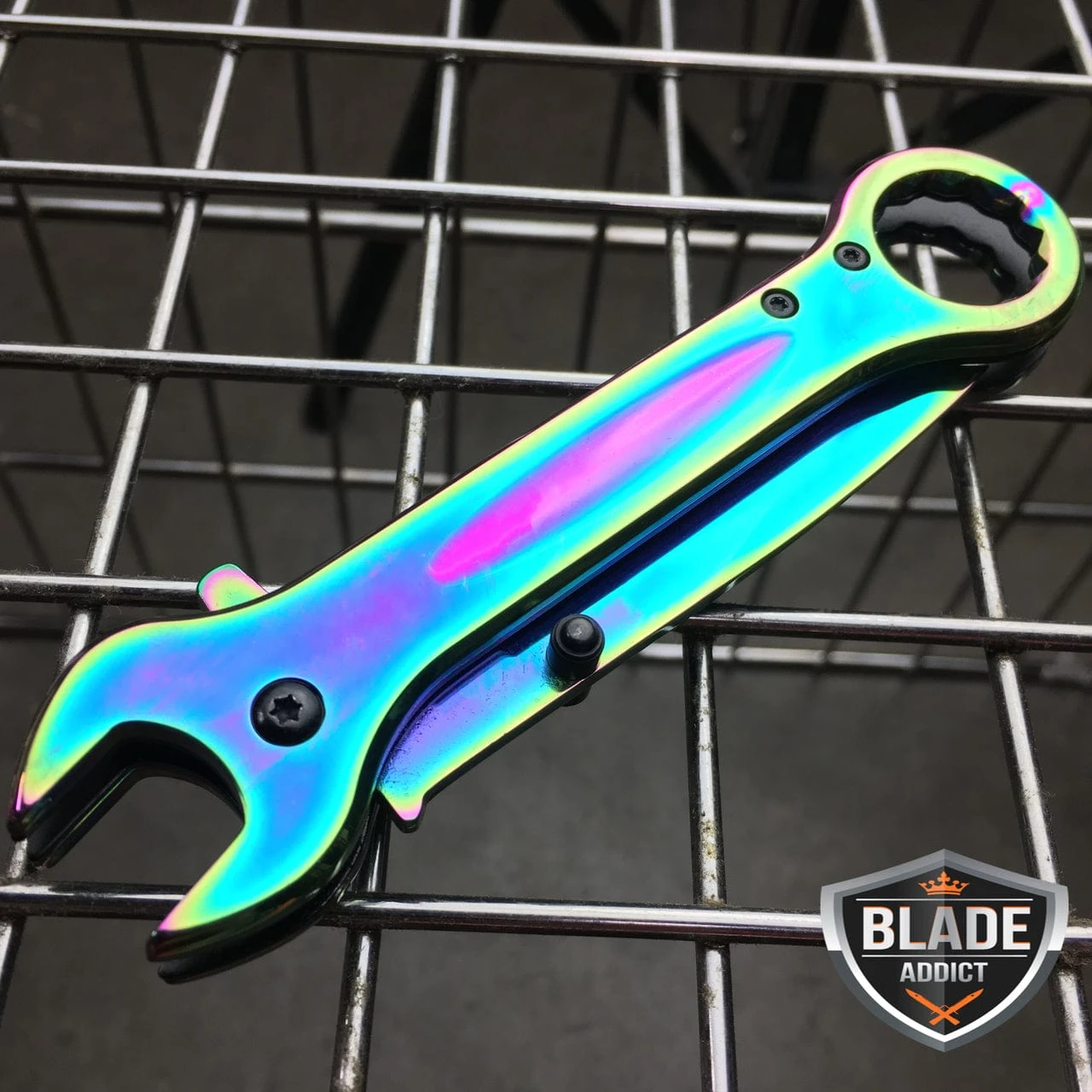 7.5" MULTI-TOOL WRENCH TACTICAL POCKET KNIFE RAINBOW 4 7.5" MULTI-TOOL WRENCH TACTICAL POCKET KNIFE RAINBOW - Image 2