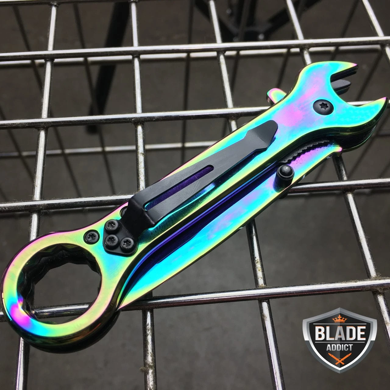 7.5" MULTI-TOOL WRENCH TACTICAL POCKET KNIFE RAINBOW 5 7.5" MULTI-TOOL WRENCH TACTICAL POCKET KNIFE RAINBOW - Image 3