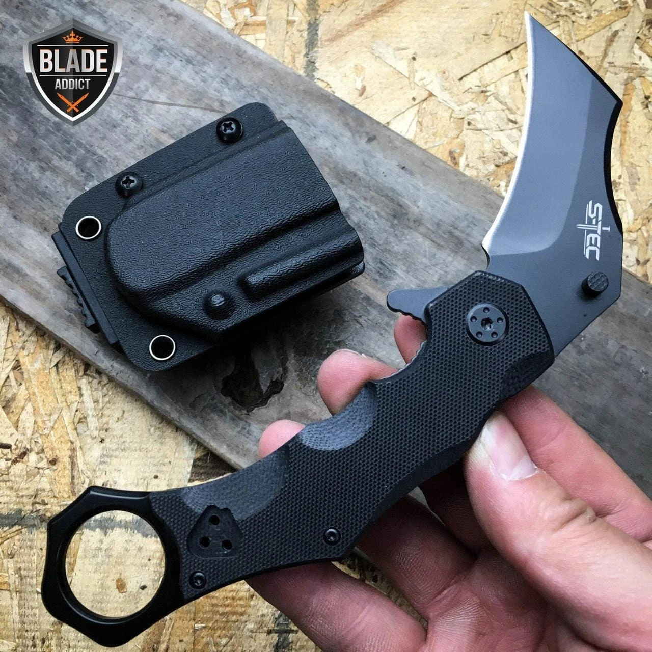 7.5" TACTICAL COMBAT KARAMBIT OPEN FOLDING POCKET KNIFE 4 7.5" TACTICAL COMBAT KARAMBIT OPEN FOLDING POCKET KNIFE - Image 2