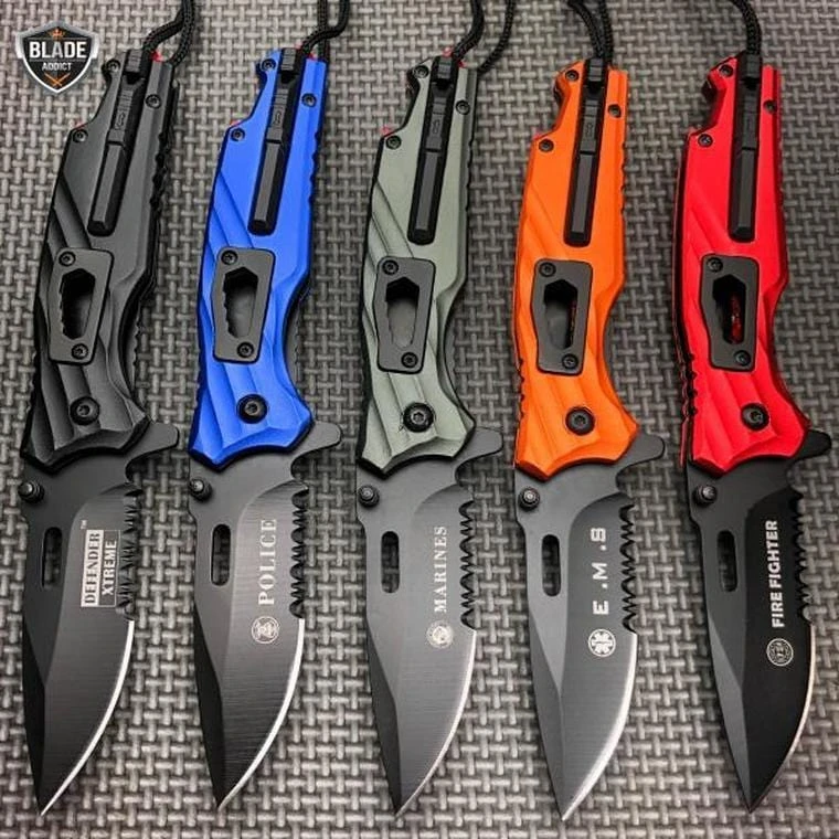 7.75" Military Tactical Spring Assisted Open Folding Blade Knife 3 7.75" Military Tactical Spring Assisted Open Folding Blade Knife