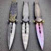 8.25" Damascus Etch Dirk Dagger Spring Open Assisted Pocket Knife -BLADE ADDICT Sales bladeaddictknives pocket knives 8 25 damascus etch dirk dagger spring open assisted pocket knife 15248158589016