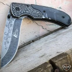 8.25" FLORAL Tactical Spring Assisted Open Folding Pocket Knife Blade 13 8.25" FLORAL Tactical Spring Assisted Open Folding Pocket Knife Blade -BLADE ADDICT Sales bladeaddictknives pocket knives 8 25 floral tactical spring assisted open folding pocket knife blade 12787429638232
