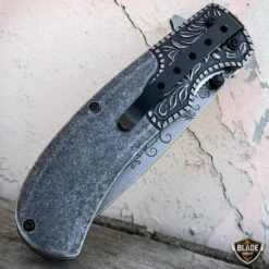8.25" FLORAL Tactical Spring Assisted Open Folding Pocket Knife Blade 14 8.25" FLORAL Tactical Spring Assisted Open Folding Pocket Knife Blade -BLADE ADDICT Sales bladeaddictknives pocket knives 8 25 floral tactical spring assisted open folding pocket knife blade 12787429867608