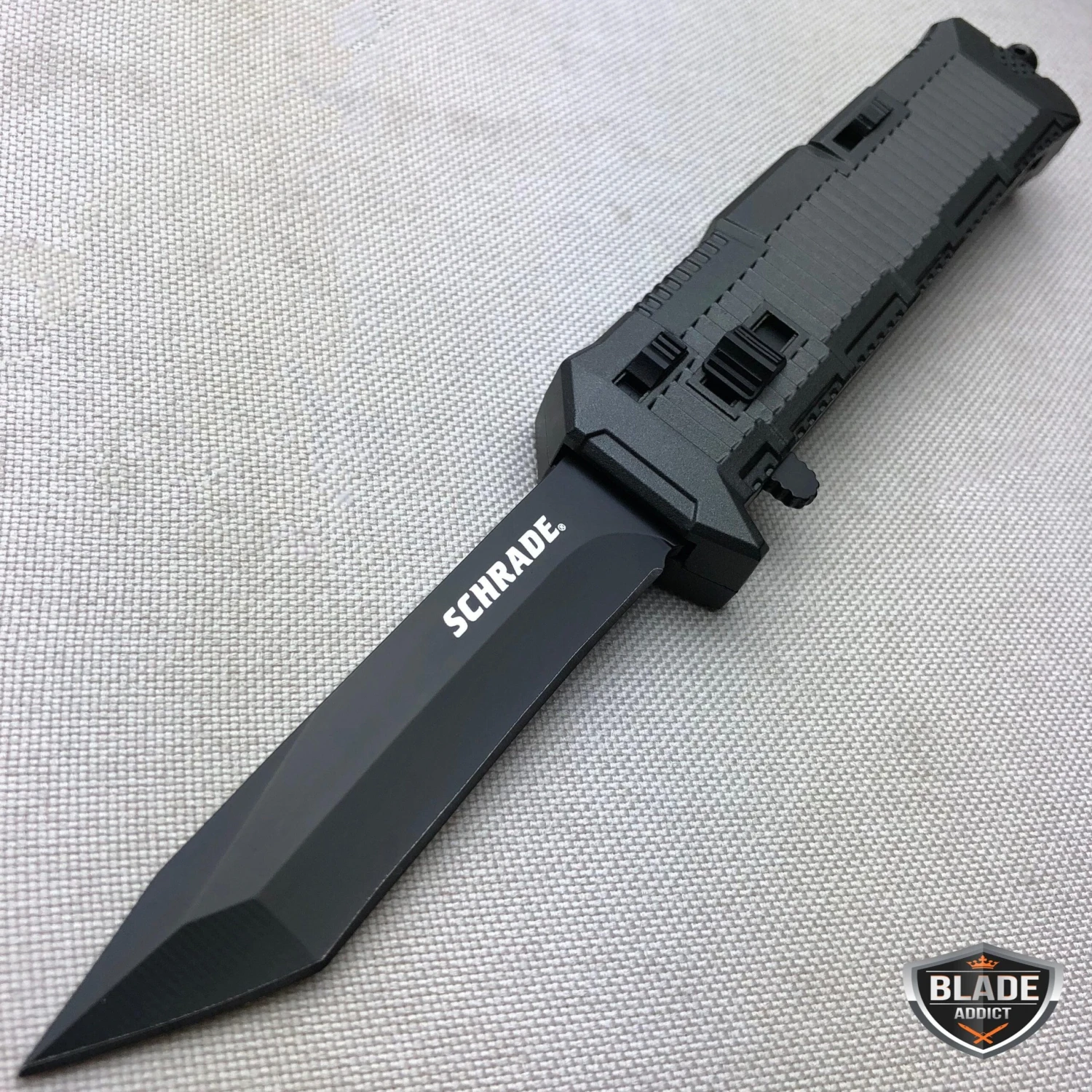8.5" Schrade Viper OTF Assisted Opening Pocket Knife Plain Tanto Point 4 8.5" Schrade Viper OTF Assisted Opening Pocket Knife Plain Tanto Point - Image 2