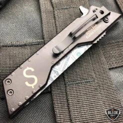 8" Mack Schmidt Tanto Blade Spring Assisted Folding Open Pocket Knife -BLADE ADDICT Sales bladeaddictknives pocket knives 8 mack schmidt tanto blade spring assisted folding open pocket knife 6662074630232