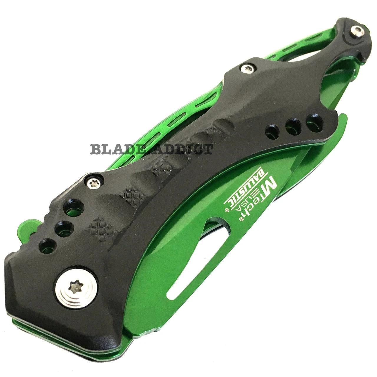 8" MTECH GREEN TITANIUM SPRING ASSISTED OPEN Tactical POCKET KNIFE 5 8" MTECH GREEN TITANIUM SPRING ASSISTED OPEN Tactical POCKET KNIFE - Image 3