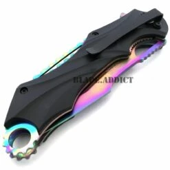 8" TAC FORCE RAINBOW SPRING ASSISTED FOLDING KNIFE -BLADE ADDICT Sales bladeaddictknives pocket knives 8 tac force rainbow spring assisted folding knife 322636808219
