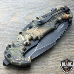 8" TAC FORCE Spring Assisted Opening CAMO Tactical Rescue Pocket Knife -BLADE ADDICT Sales bladeaddictknives pocket knives 8 tac force spring assisted opening camo tactical rescue pocket knife 322676686875