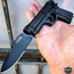 8" Tactical Spring Assisted HAND Gun PISTOL Folding Pocket Knife 19 8" Tactical Spring Assisted HAND Gun PISTOL Folding Pocket Knife -BLADE ADDICT Sales bladeaddictknives pocket knives 8 tactical spring assisted hand gun pistol folding pocket knife 12787134857304