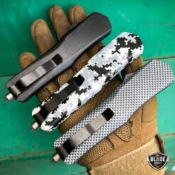 9" Military Combat Spring Assisted Blade OTF Tactical Pocket Knife -BLADE ADDICT Sales bladeaddictknives pocket knives 9 military combat spring assisted blade otf tactical pocket knife 7180745867352