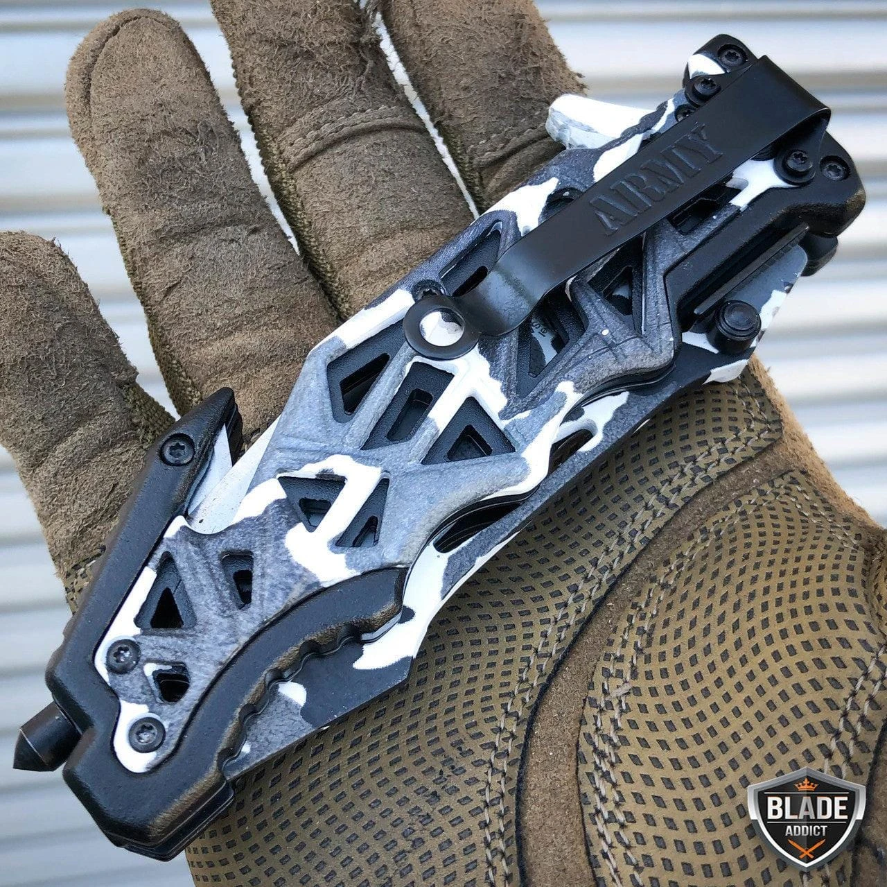 9" Military Tactical Spring Assisted Open Folding Rescue Pocket Knife 5 9" Military Tactical Spring Assisted Open Folding Rescue Pocket Knife - Image 3