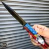 9" Stiletto Eagle American Flag Spring Assisted Folding Pocket Knife -BLADE ADDICT Sales bladeaddictknives pocket knives 9 stiletto eagle american flag spring assisted folding pocket knife 12786698911832