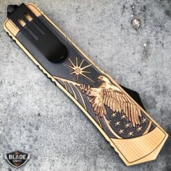 9" DRAGON AND SKULL OTF AUTOMATIC KNIFE -BLADE ADDICT Sales bladeaddictknives pocket knives 9 tactical dragon native american indian eagle combat otf knife 11605840134232