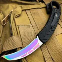AUTO KARAMBIT DUAL ACTION OTF - Carbon Fiber Or Rainbow Blade 12 AUTO KARAMBIT DUAL ACTION OTF - Carbon Fiber Or Rainbow Blade -BLADE ADDICT Sales bladeaddictknives pocket knives auto karambit dual action otf carbon fiber or rainbow blade 15249531011160
