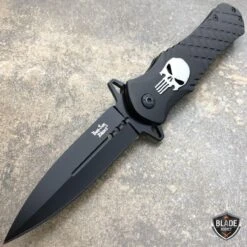 DARK SIDE BLADES Skull Punisher Tactical Spring Assisted Pocket Knife 13 DARK SIDE BLADES Skull Punisher Tactical Spring Assisted Pocket Knife -BLADE ADDICT Sales bladeaddictknives pocket knives black dark side blades skull punisher tactical spring assisted pocket knife 3906758049880