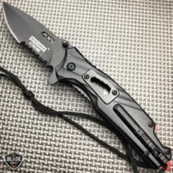 7.75" Military Tactical Spring Assisted Open Folding Blade Knife 15 7.75" Military Tactical Spring Assisted Open Folding Blade Knife -BLADE ADDICT Sales bladeaddictknives pocket knives black defender 7 75 military tactical spring assisted open folding blade knife 12463427289176