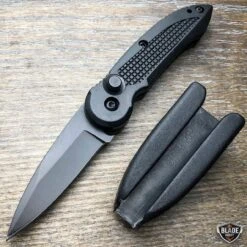 Everyday Carry Mini Covert Auto Black Pocket Knife -BLADE ADDICT Sales bladeaddictknives pocket knives black everyday carry mini covert auto black pocket knife 12109183877208